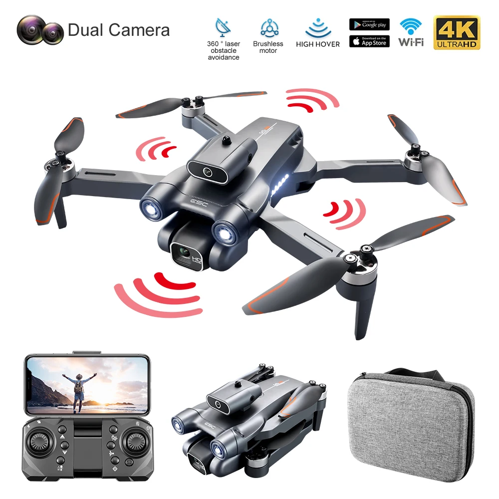 4k Camera WIFI APP Remote Control Flying Toys  Foldable Mini RC Drone with Camera for Beginner Kids Gift