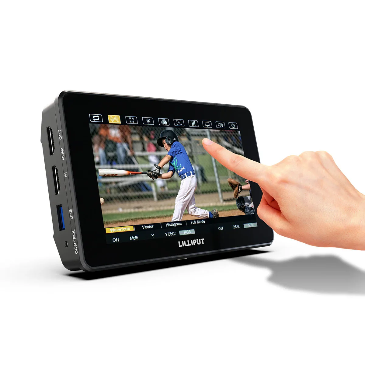 LILLIPUT 5.5 inch 2000 nits ultra high brightness touch screen camera control monitor for camera photography filmmaking