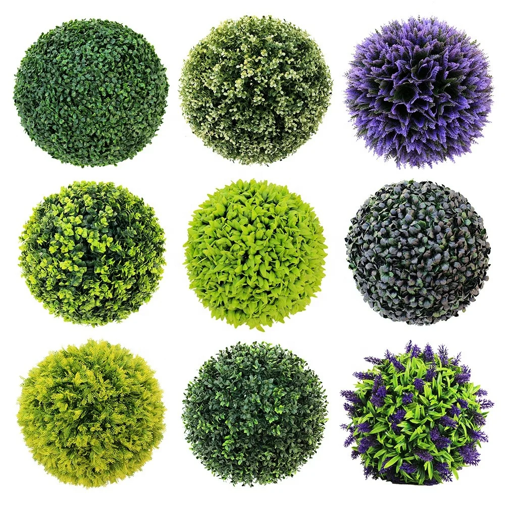 Best selling artificial preserved boxwood ball buxus for landscaping decor