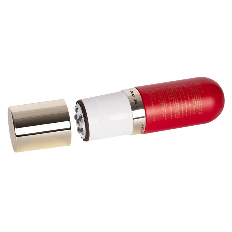 Custom Pe Body Massage Roller Tubeed Packaging Cosmetic Face Massage Plastics Tubed Rolled Tube With Roller Ball