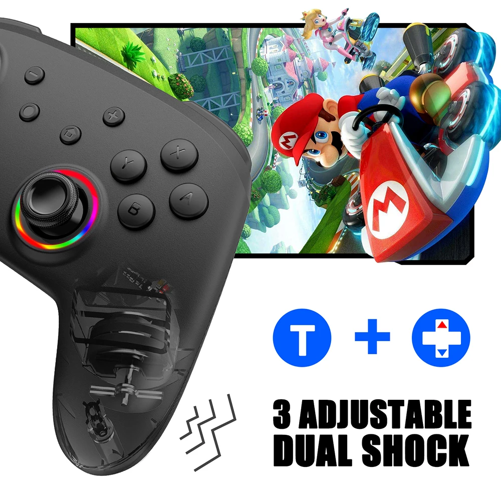 New Gamepad Switch Controller for OLED Switch Joystick with Anti-slip Wireless Joystick Switch