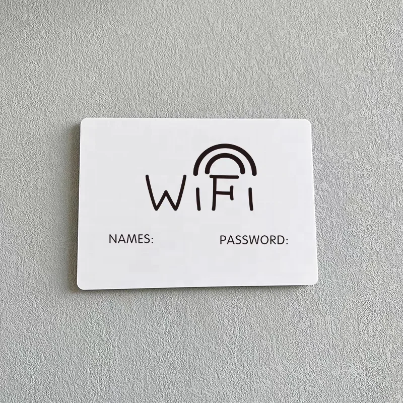 Индивидуальный ваш пароль Отель Ресторан знак Wifi общественных мест акриловая дверная табличка