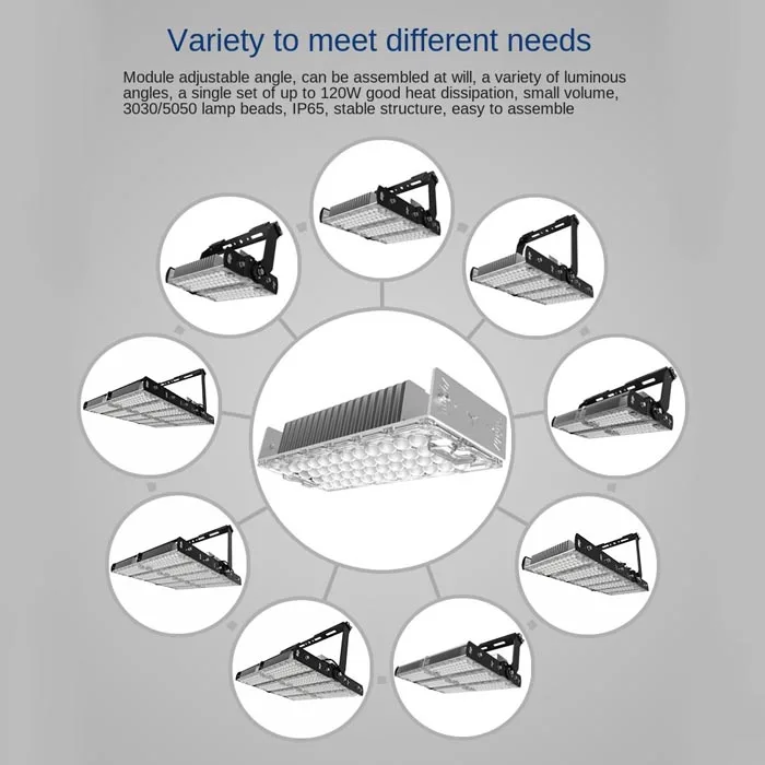 High power 100000 lumen 100 watt 200w 250 watt 400 watt 1000w led focus flood light led high mast light