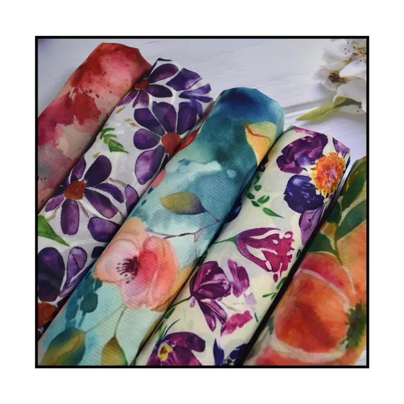 NO MOQ печать на заказ оптовая продажа Неокрашенная 100 цвета слоновой кости Чистая атласная белая шелковая ткань для женщин