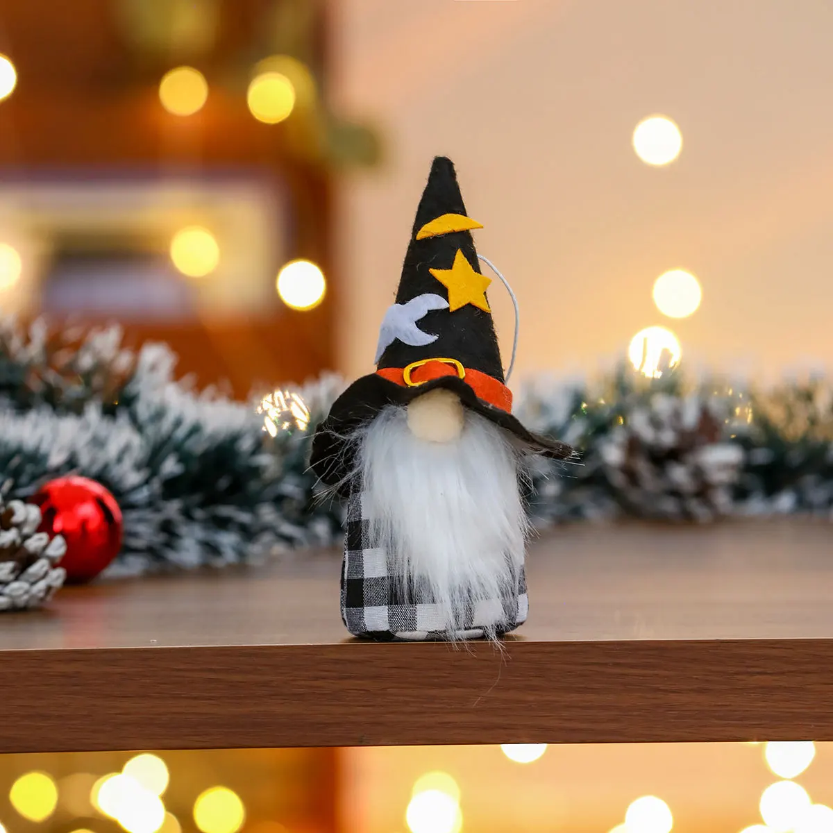 New Cross-border Halloween Arrangement Props Doll Doll Pendant Decorations Halloween Witch Doll Ornaments