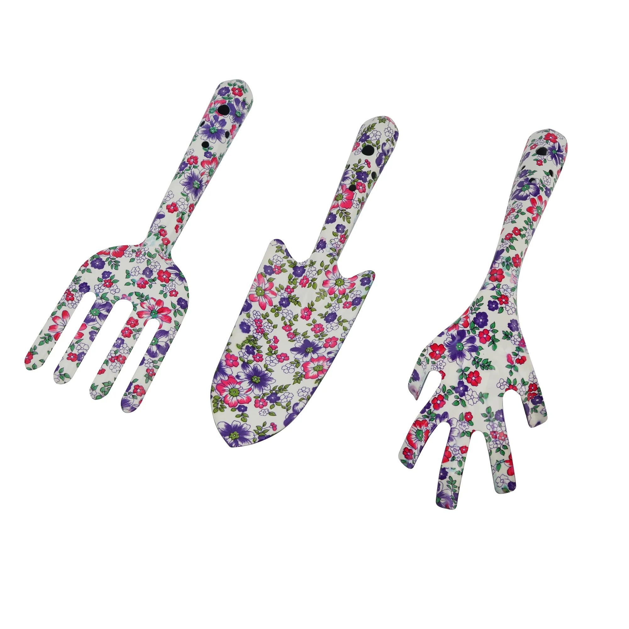 Light Weight Garden Hand Held Small Tool Kits Sets Digging Shovel Trowel Leaf Rake Fork Watering Bucket Can