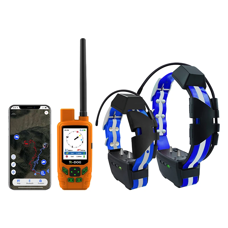 GPS tracker for hunting dog Real time track Long distance Geofence Without SIM Tracking and Training Waterproof IPX7