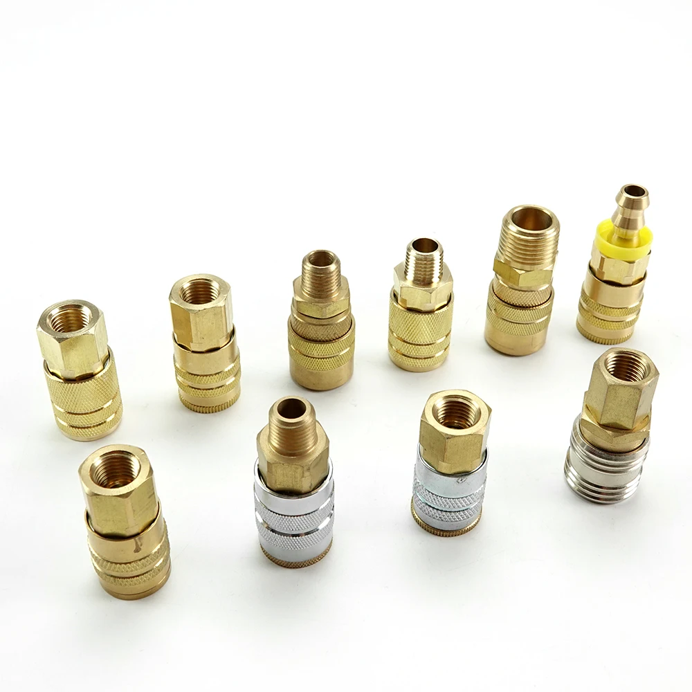 Brass Milton 1/4 Body air Quick Coupler Air Compressor Auto Repair Supplies