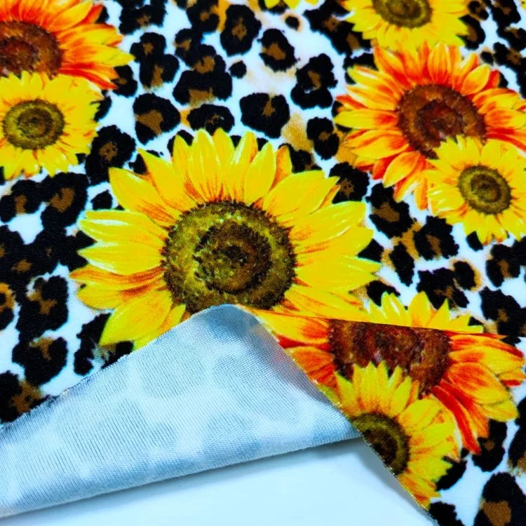 
No MOQ Digital Printing DTY Span Custom Printed Double Brushed Poly DBP Fabric For Clothes and Bow 