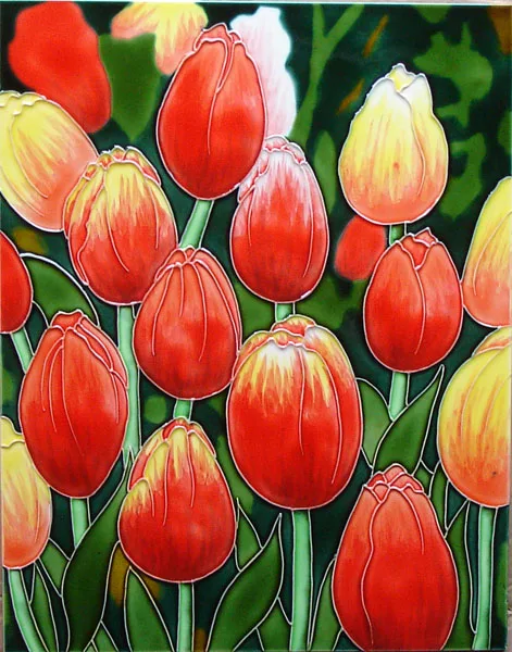 Glazed ceramic picture craft decorative ceramic bird