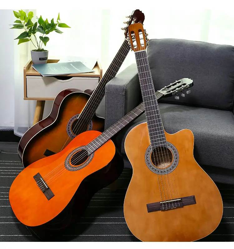 Multi-Size Beginner Classical Acoustic Guitars  Easy to Play, Great for All Ages