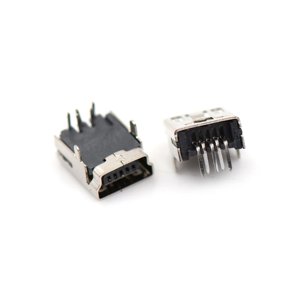 Мини USB разъем 90 градусов спереди 2 футов 5 PIN Micro для мобильного телефона порт штекера