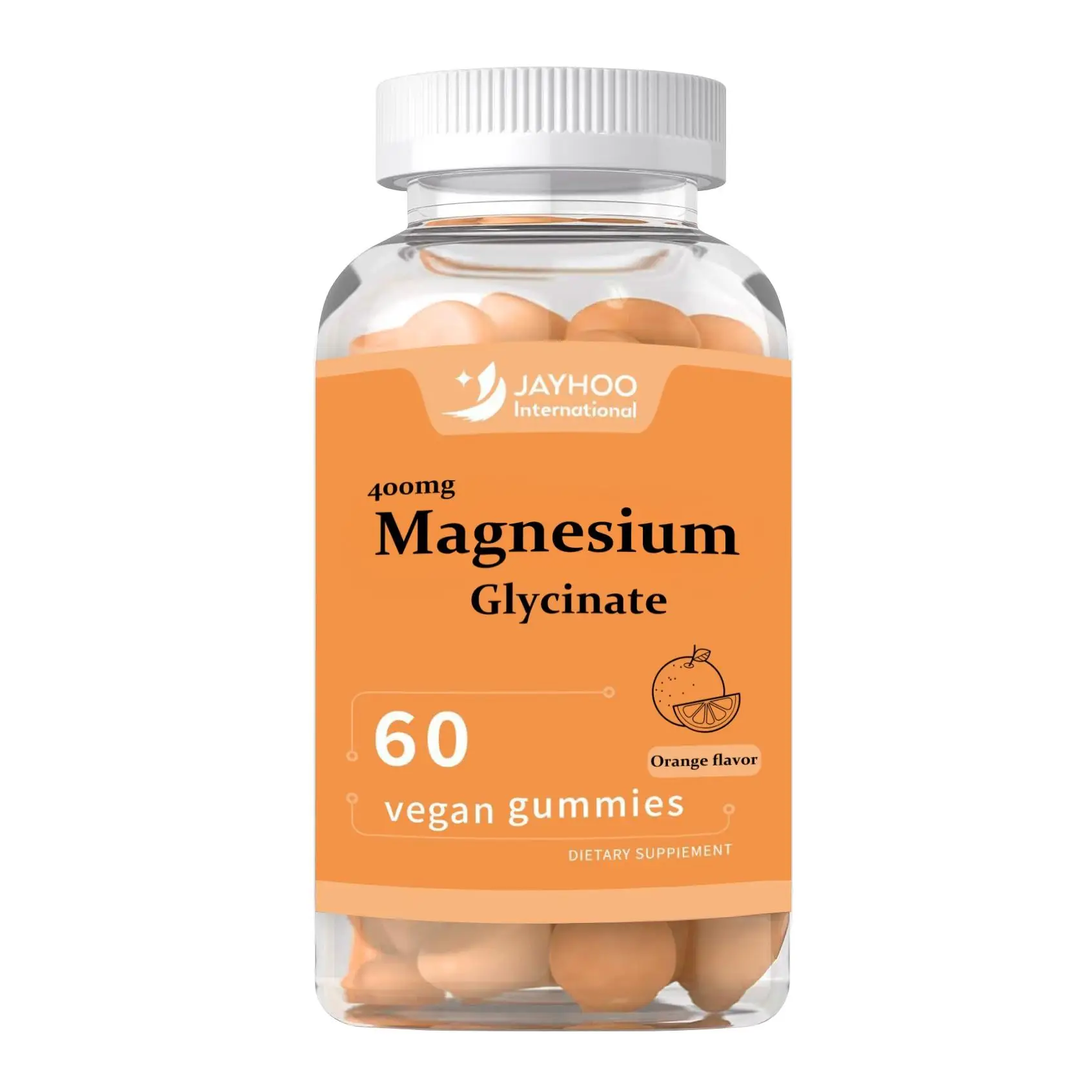 Wholesale OEM/ODM Premium 400 mg magnesium glycinate gummies,suitable for adults 60 vegan gummies Fruity flavor Sleep supplement