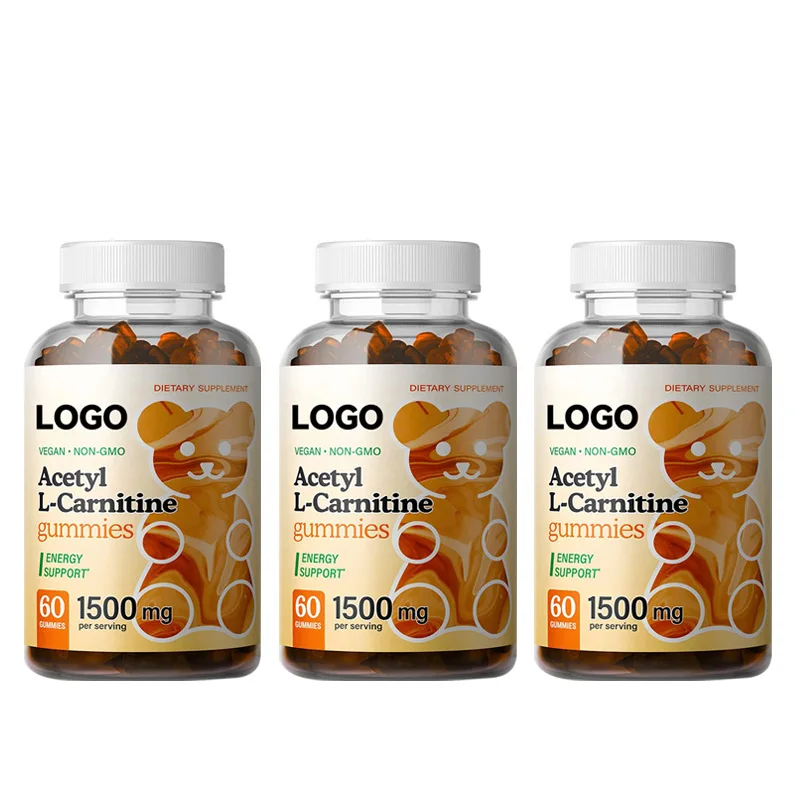 Personal label Vegan Non Gmo Acetyl L-carnitine Gummies Control Appetite Vitamin Gummies Supplement Energy Support Wholesale