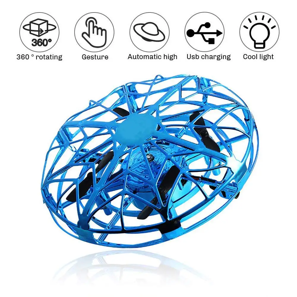 Eson Style Hands Operated Drones for Kids Adults Handsfree UFO Helicopter easy Indoor Outdoor Mini UFO Ball Drone Flying toy