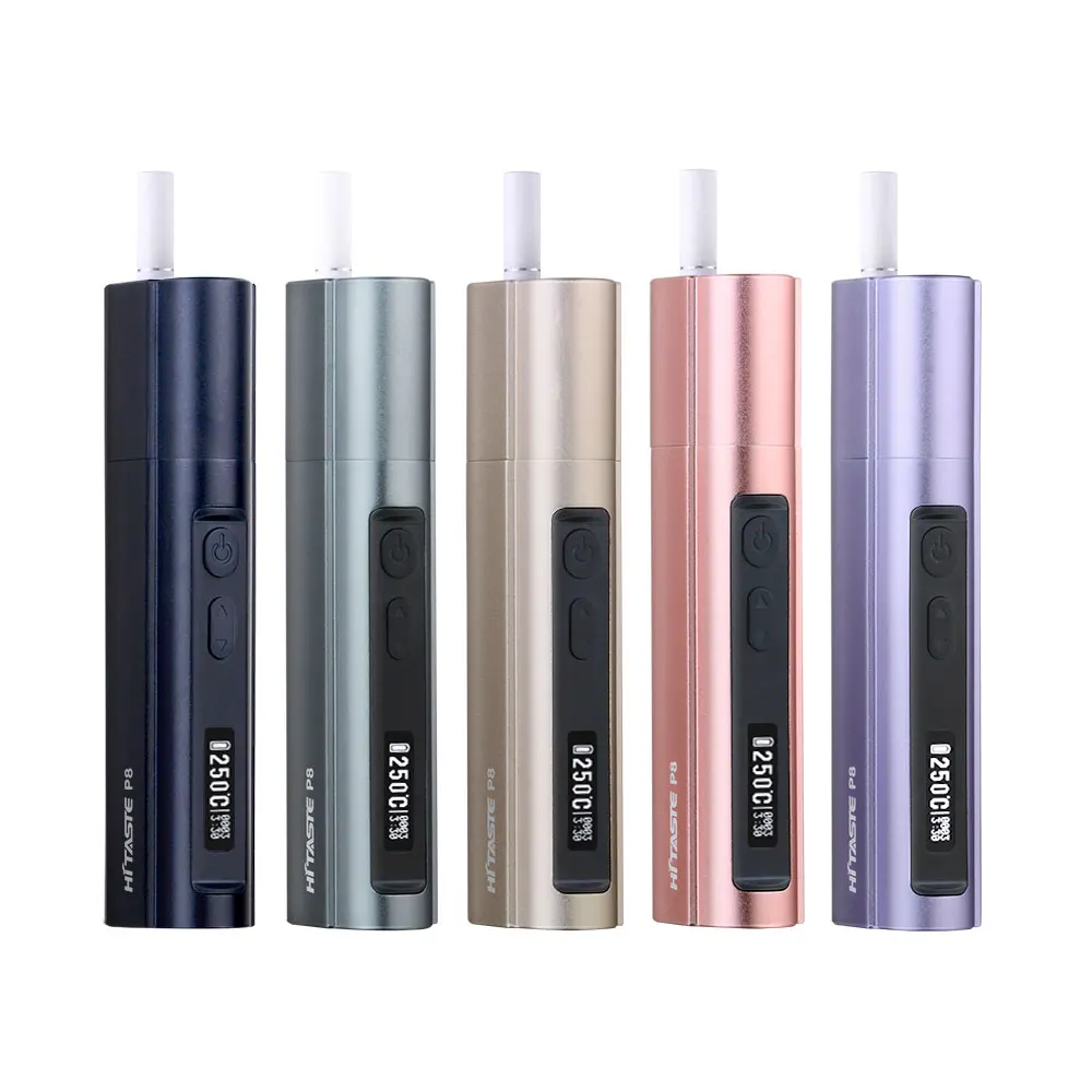 
Wholesale Hitaste P8 Not Burn Tobacco Heating Tobacco Device with Adjustable Temperature and Smoking Time Support OEM 