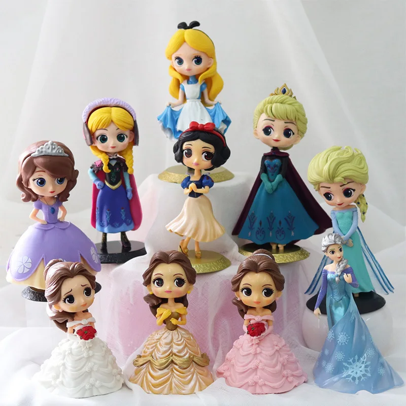 custom Pretty Princess Figures Toy Movie Action Figure with OEM 3d cartoon pvc Anime figures