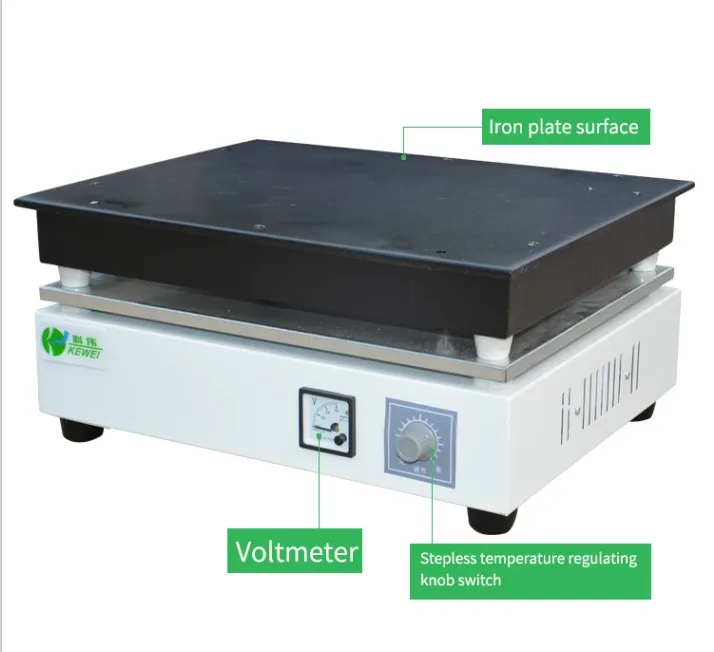 Hot selling laboratory glassware heating MB-4B stainless steel 400*280 temperature adjustable electric heating plate