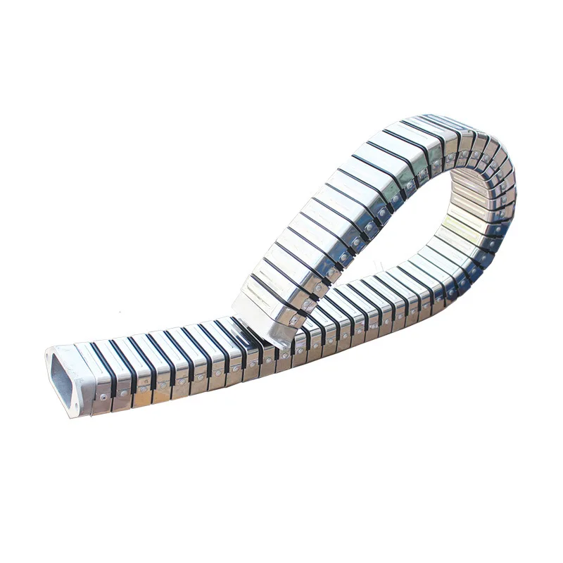 DGT type Fully enclosed flexible conduit shield steel energy chain