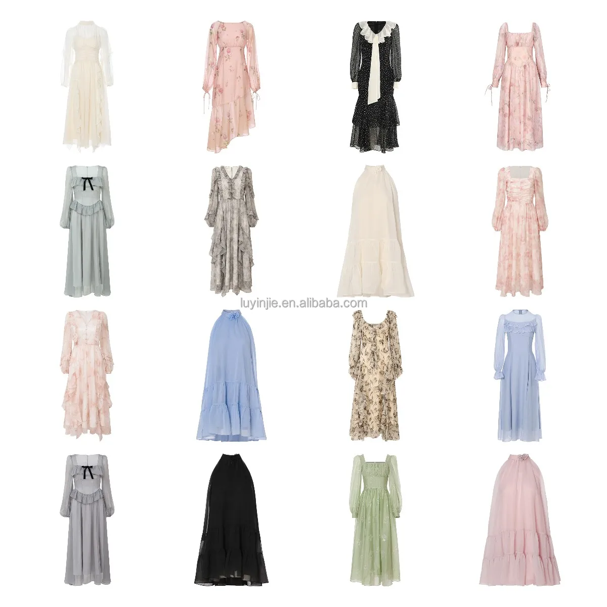 Fairy Piao Piao dress 2023 early autumn new temperament thin casual long long-sleeved skirt thin female
