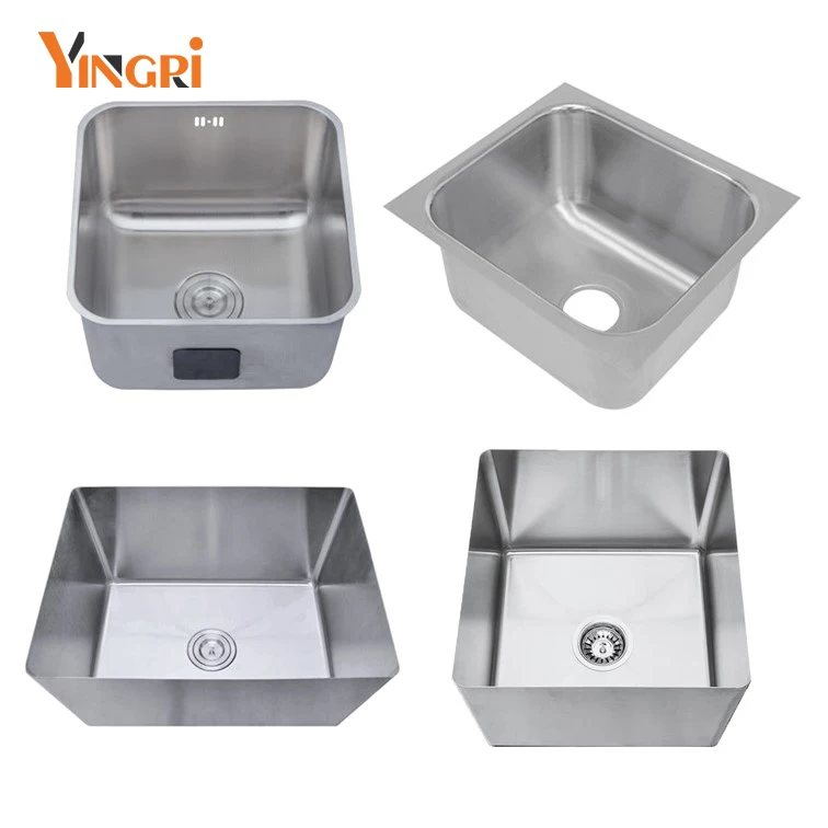 Hot sale SUS304 201 stainless steel primary color kitchen sinks Single bowl Brushed handmade kitchen sink multi-purpose