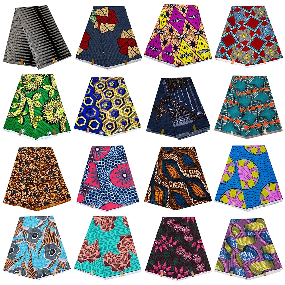 
Dacron African wax cloth Dacron African ethnic printing cloth export fabric 