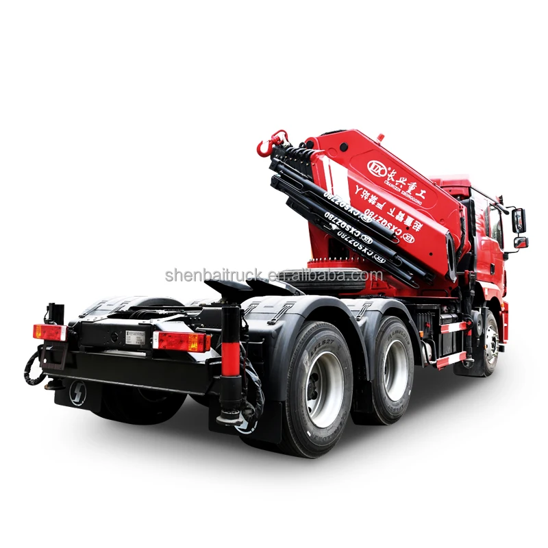 SHACMAN M3000 truck 20/25/30/35 ton crane Hydraulic folding boom crane Shenbai crane factory for sale