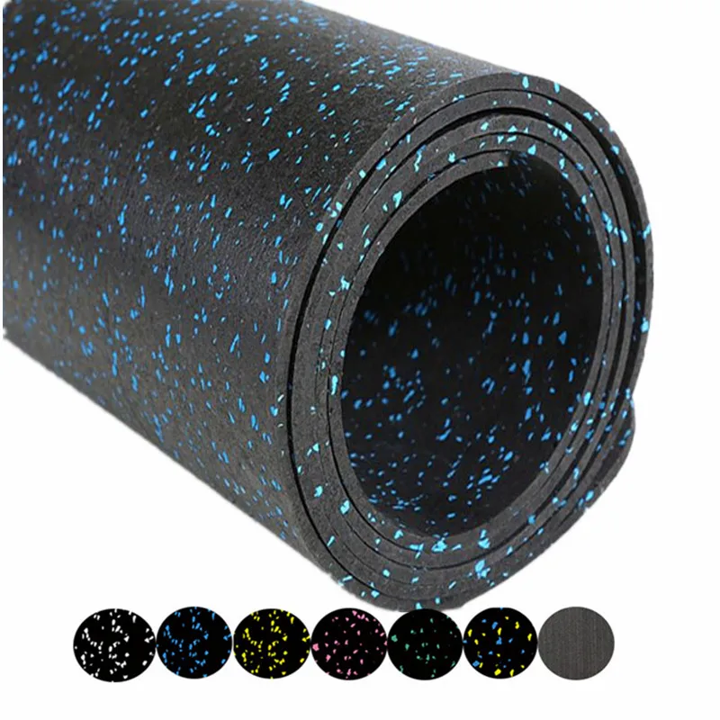 Shock Absorbing Sports Equipments Rubber floor Mat EPDM Gym Rubber Floor Rolls