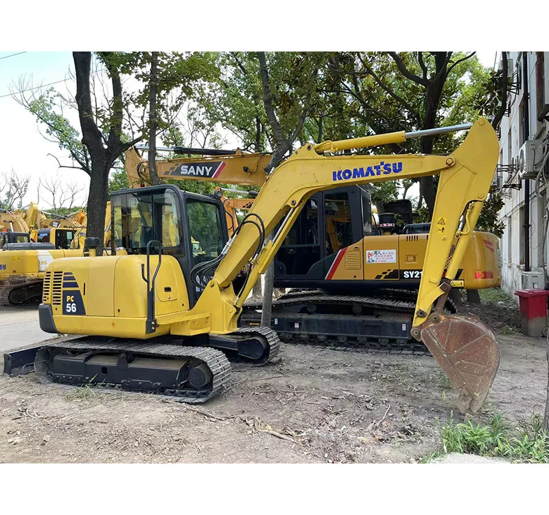 Б/у небольшой экскаватор Komatsu PC56-7 5 тонн мини-экскаватор на продажу в Шанхае PC55 PC56 PC67