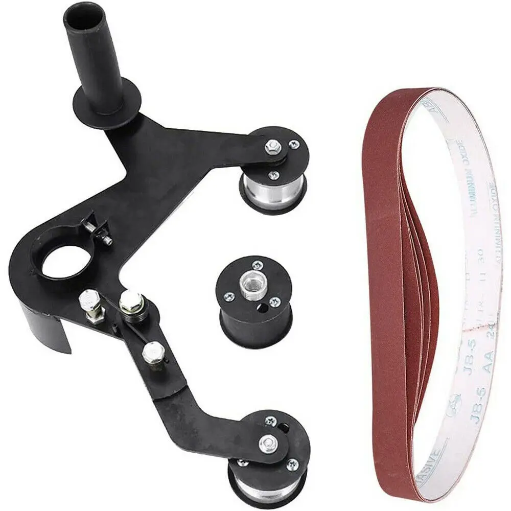 Aluminum Alloy Belt Sander Attachment for Pipe Tube Polishing Angle Grinder Accessories