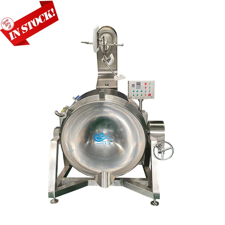 Factory Price Automatic Stirring Cooking Pot with Agitator Planetary Sauce Industrial Food Cooking Mixer Machine