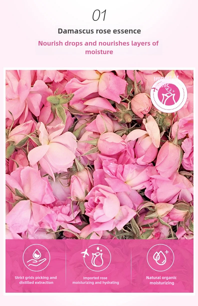 18 Pcs Rose antibacterial odor removal Private part care flushable wet wipes for adults after sex menstrual cleaning