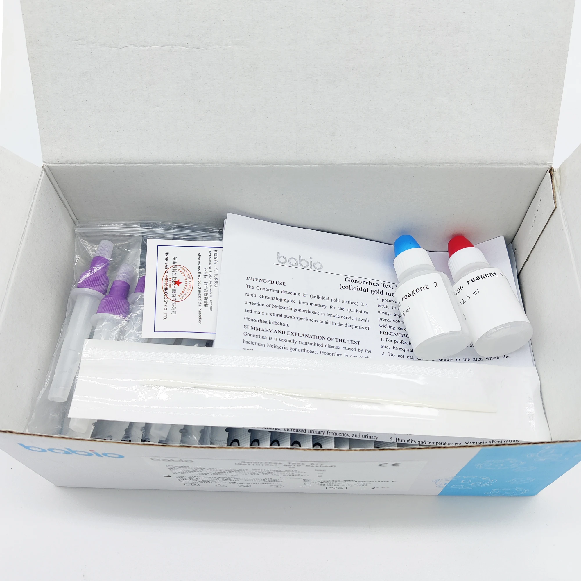 Manual Gonorrhea Test Kit in Plastic Material Pathological Analysis Equipment