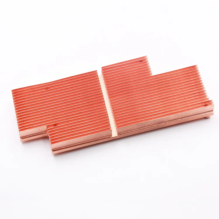 Aluminium Cooling Block 6061 Buried Red Copper Tube Cold Plate 750mm Watercooled Heatsink Controller Water Cooler Plate