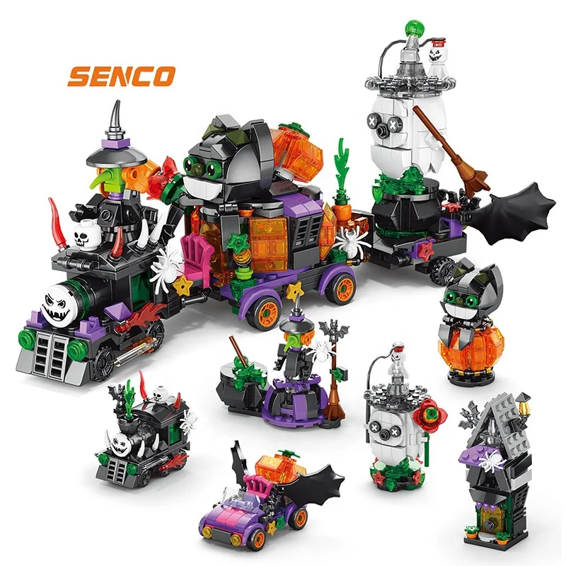 custom building blocks set creative toys bulk mini building block sets Ghost Train