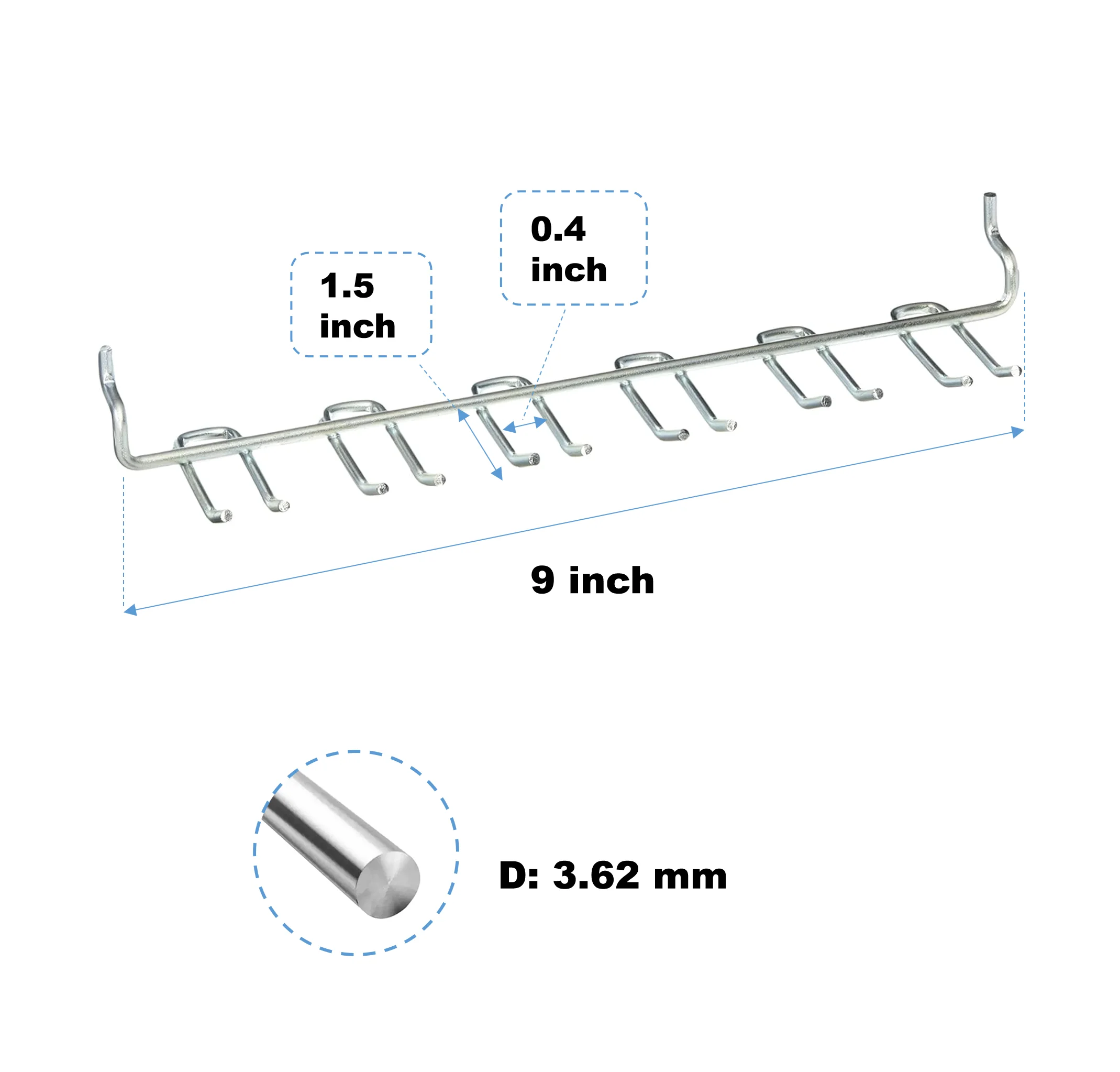 Pegboard Multi-Tool Rack Tool Holder Screwdriver Holders for Shop Store