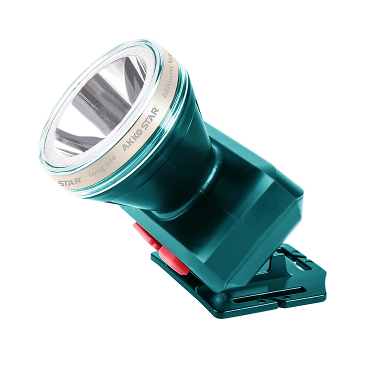AKKO STAR LED Mining head lamp 1W Outdoor camp bright Headlight rechergeable Head Torch Lamp