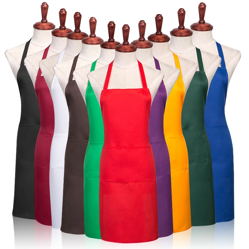 2021 Latest Personalized apron high quality apron cooking apron for woman and man with pockets