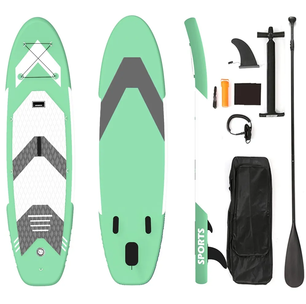 SUP Factory Paddling ISUP Stand Up Paddle Board with Aluminum Paddle and Backbacks