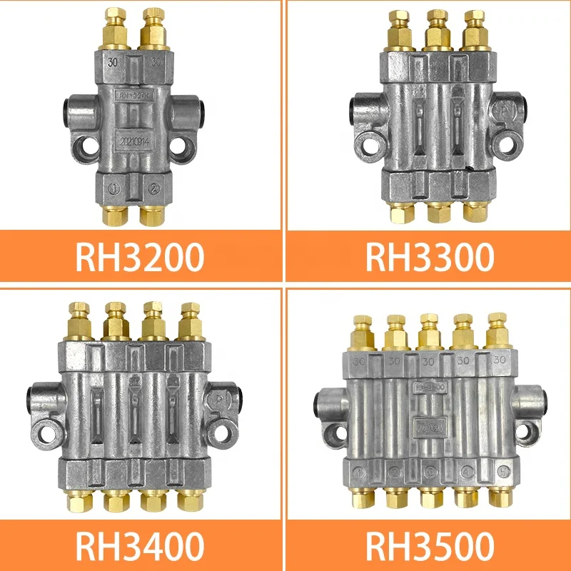RH quantitative volumetric lathe pressurized thin oil fitting grease distributor central lubrication system