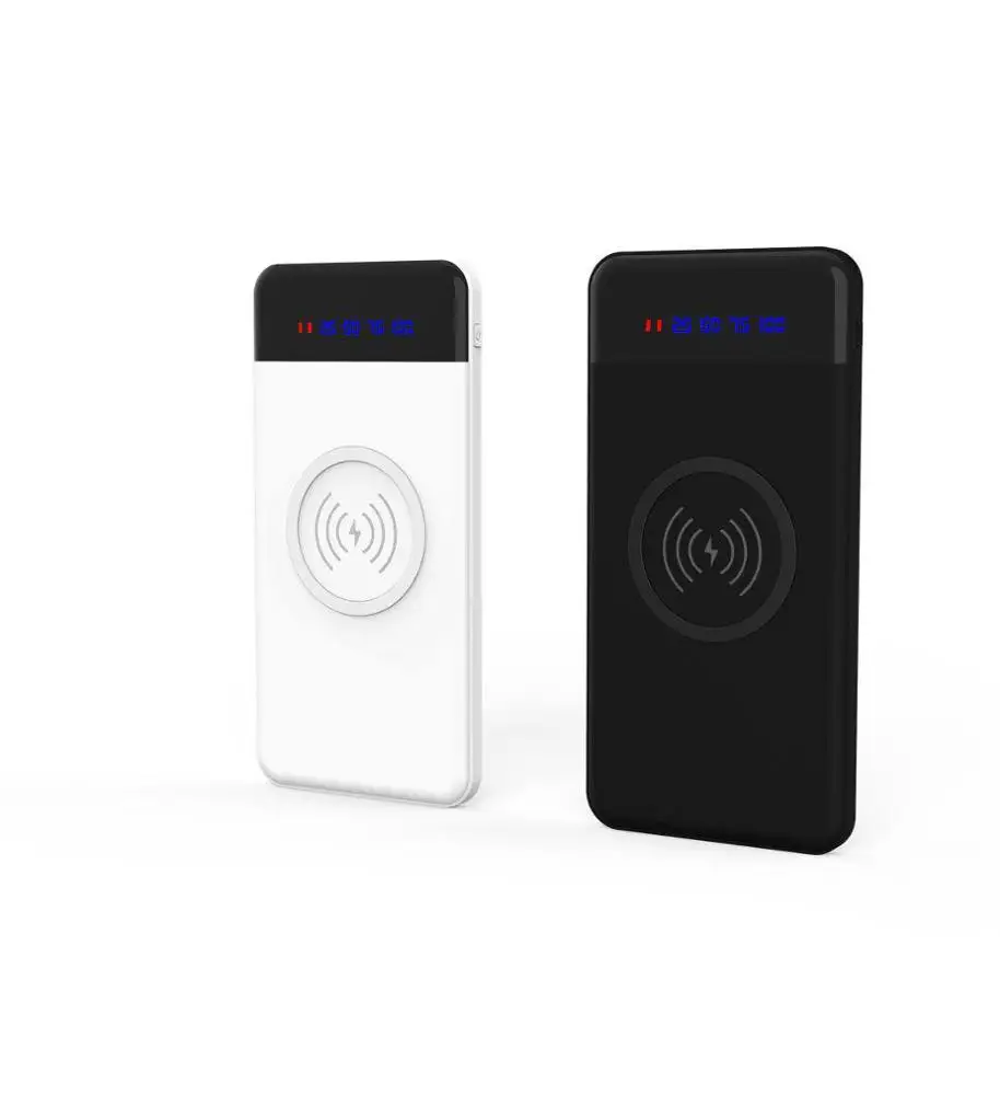 Ultra-thin wireless charger 10000mAh fast charging power bank with Shenzhen factory wholesale logo service