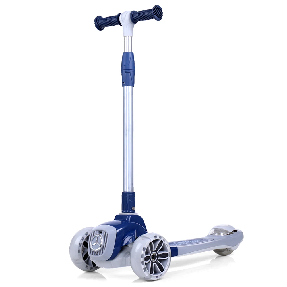 2022 Customized Cheap 3 Wheels Electric Folding Scooter Spray Bubble Kids Kick Toddler Foot Scooters For Scooter Christmas Gift