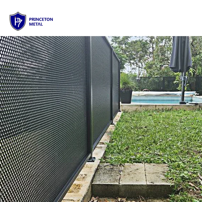 AUS perf fencing perforated aluminium pool fence panel
