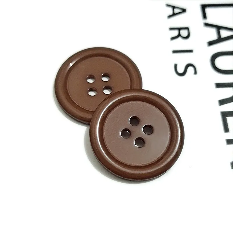 China buttons making machine 20mm 23mm plastic multi colors resin apparel clothing 4 hole buttons