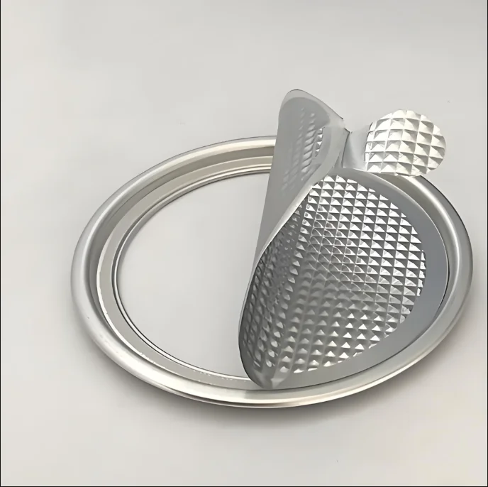 transparent Beer beverage EOE Aluminium full open Can cover Aluminum foil Easy Open Peel Off Lid Ends 202