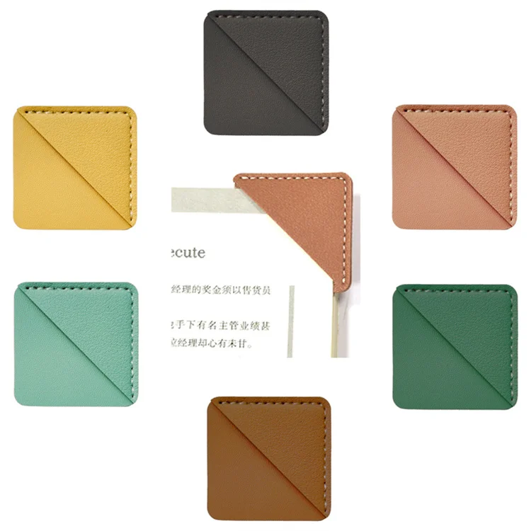 Custom Personalized Handmade Gifts Leather Triangle Reading Page Marker Bookmark