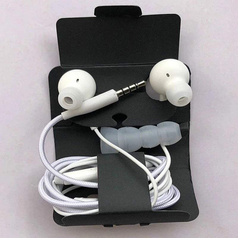 Factory wholesale 3.5mm stereo wired headset earplugs for Samsung S10 AKG