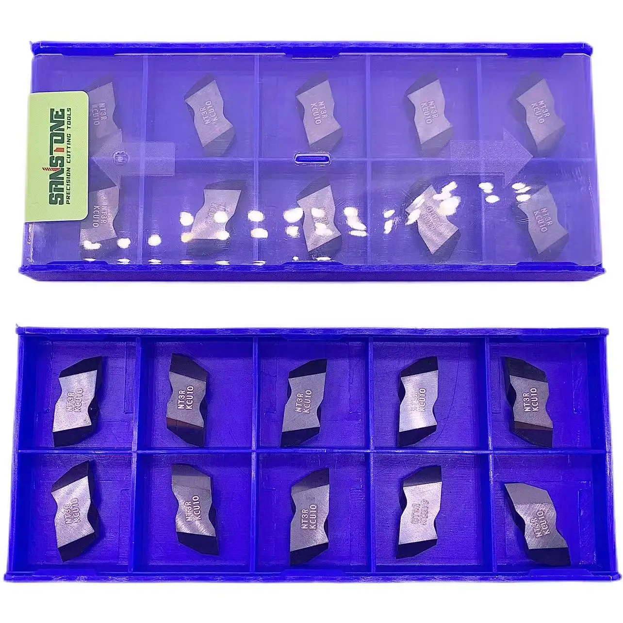 NT3R KCU10 Top Notch Grooving Inserts Carbide Efficient Irregular Parting Insert Turning Tool CNC Machine Milling Cutter