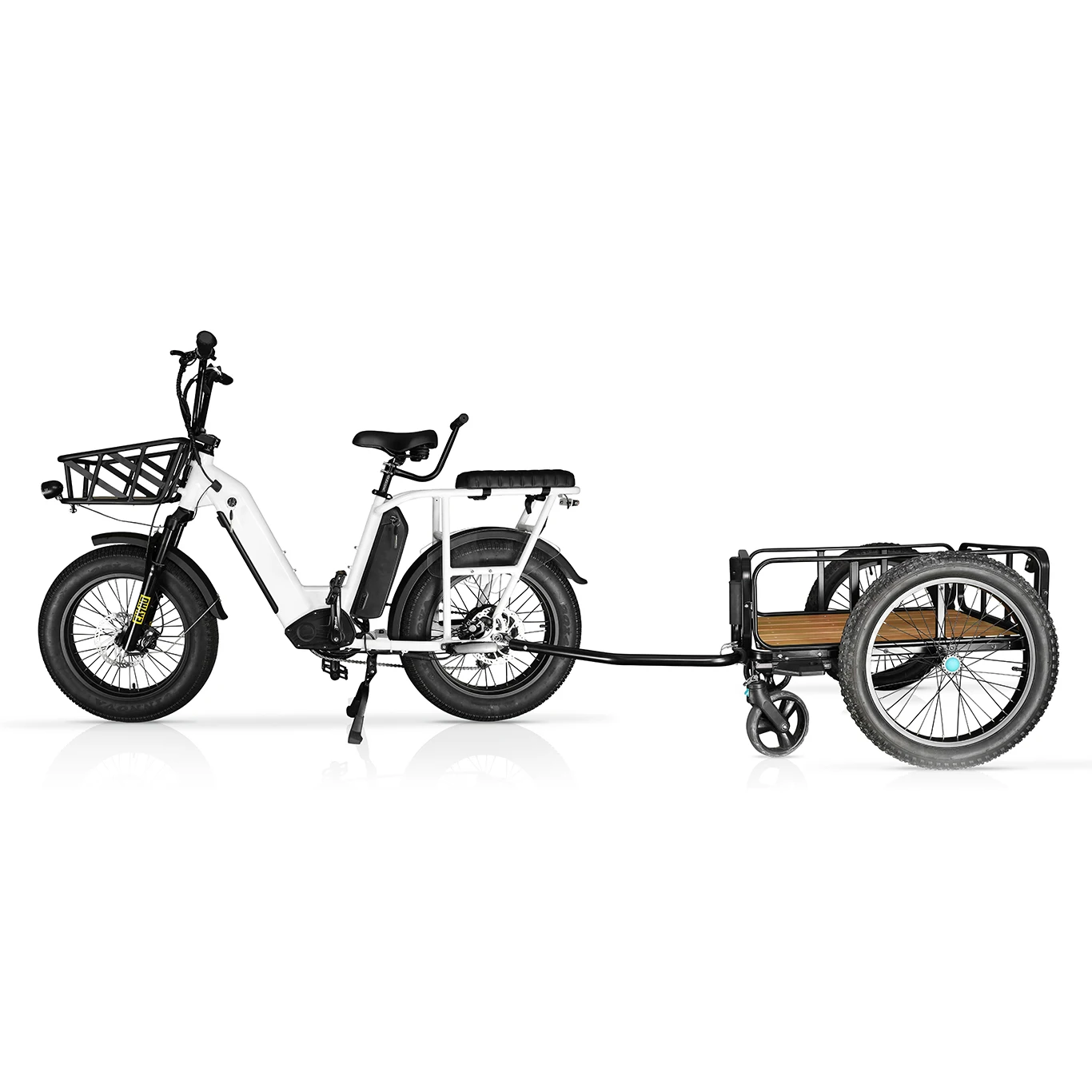 GreenPedel Convenient dual battery long seat ebike 750W powerful motor electric cargo bike