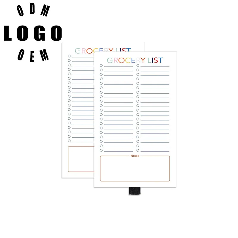 Colorful Magnetic Notepad with Pen Holder Creative Student Note-taking Notebook Message and Memo Refrigerator Magnet